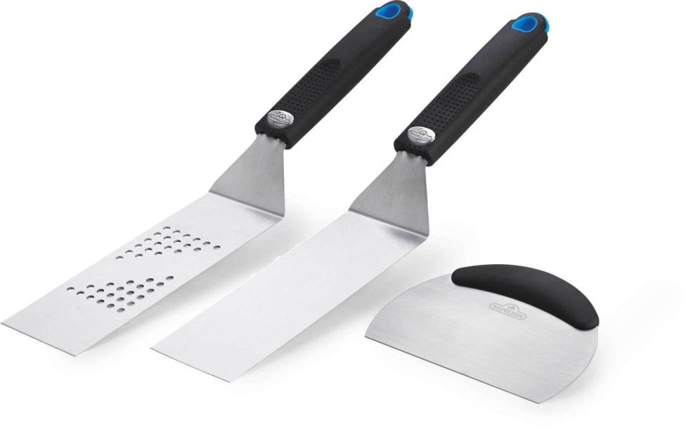 Jogo de 3 espátulas para plancha Jogo de 3 espátulas para plancha