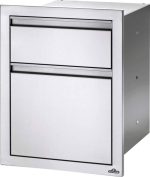 Armário de imbutir para lixo e porta-rolo de cozinha (55x71 cm)